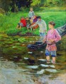 Kinder Fischer Nikolay Bogdanov Belsky Kinder Kinder impressionismus